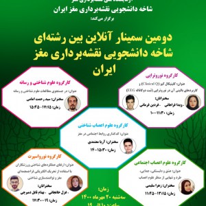 دومین سمینار  آنلاین بین رشته ای شاخه دانشجویی نقشه برداری مغز ایران